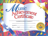 MUSIC ACHIEVEMENT CERTIFICATE MUSIC NOTE BORDER-30 PAK